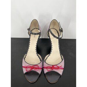 Marc Jacobs Y2K style open toe heels with ankle strap made in Italy Size 40
